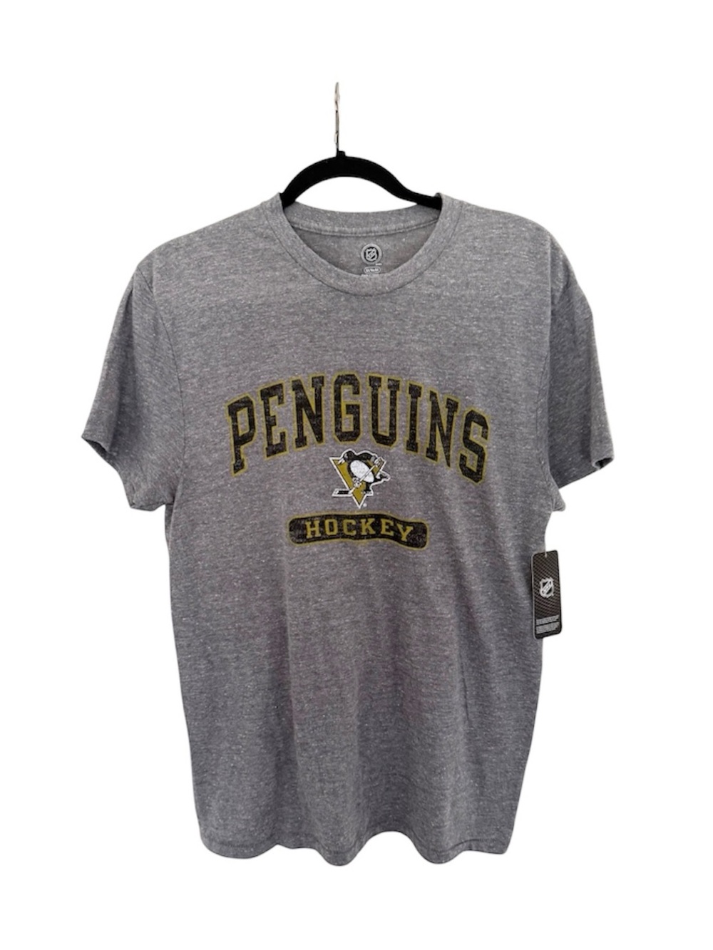 NWT NHL Pittsburgh Penguins Hockey Graphic T-Shirt Gray Size Medium